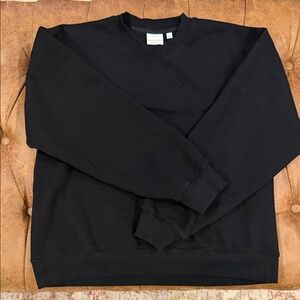 Aritzia Classic Black Crewneck Sweater